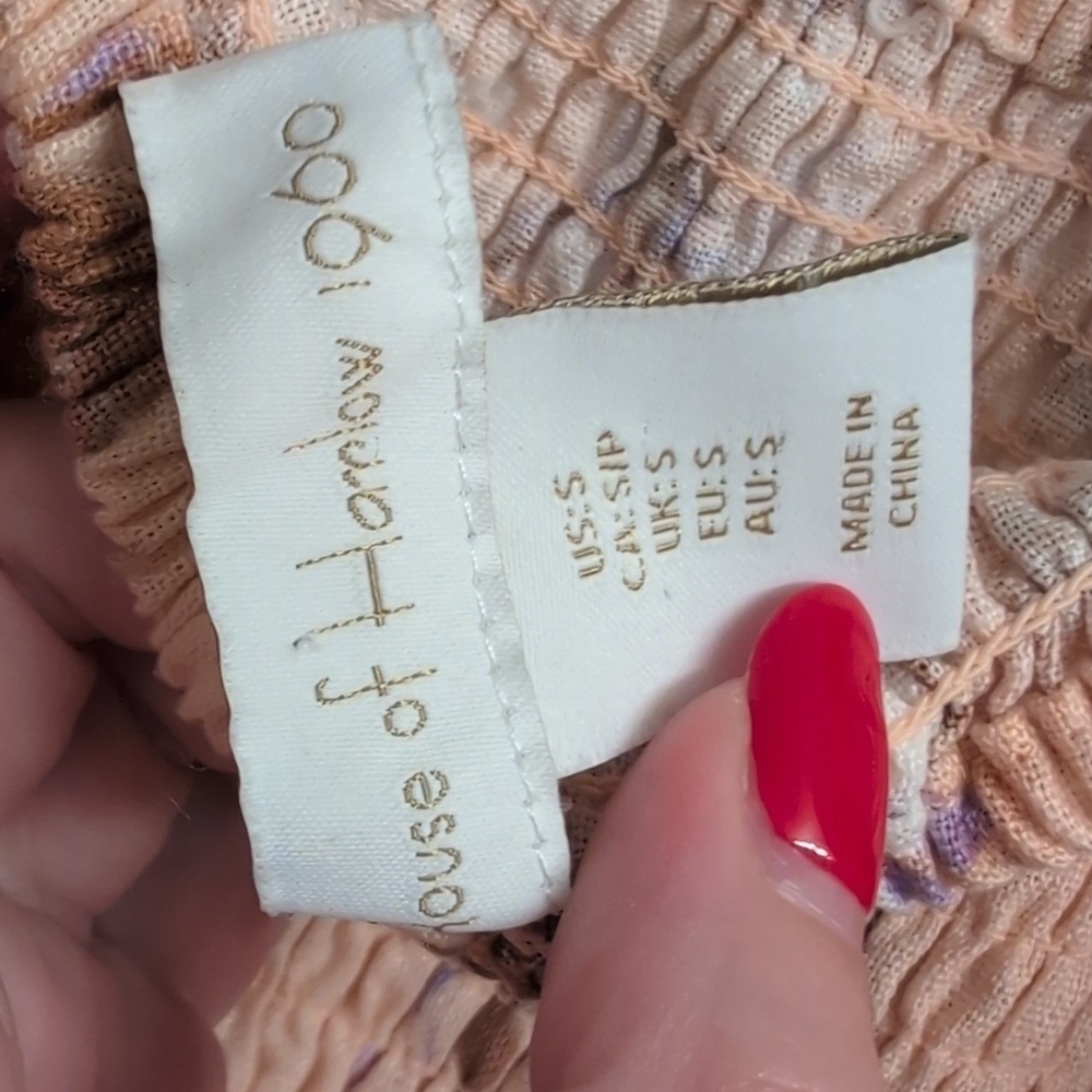 House Of Harlow Linen Floral Long Sleeve Dress - Picture 2 of 4